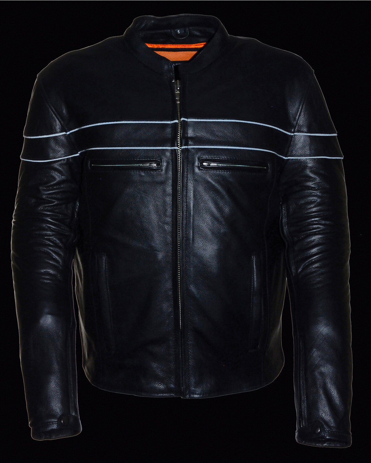 Image #4 - Milwaukee Leather Men's Sporty Scooter Crossover Jacket - 4X, Black, hi-res