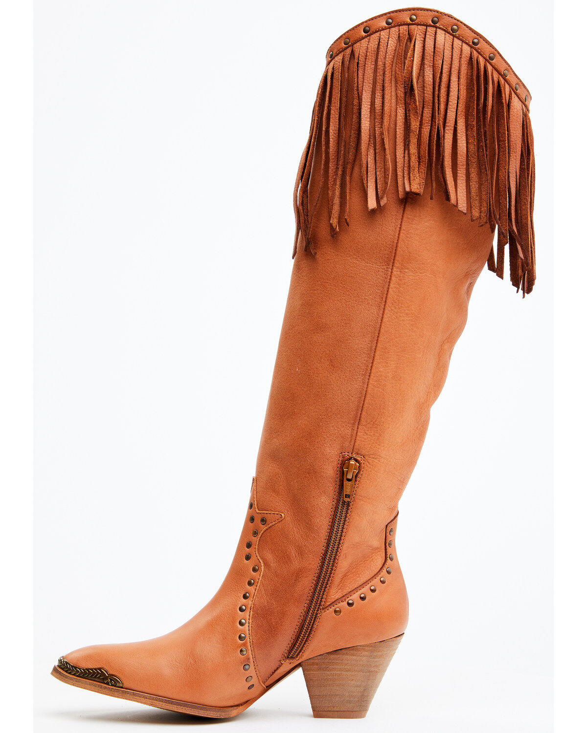 Image #3 - Maggie Women's Trini Tall Western Boots - Round Toe, Brown, hi-res