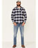 Image #2 - Flag & Anthem Men's Hanston Large Plaid Long Sleeve Flannel Shirt, Navy, hi-res