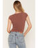 Image #4 - By Together Women's Lace Short Sleeve Shirt, Purple, hi-res