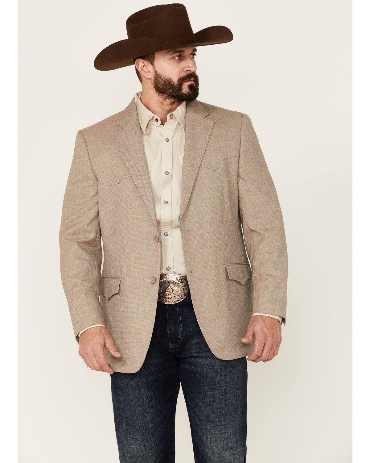 tan western jacket