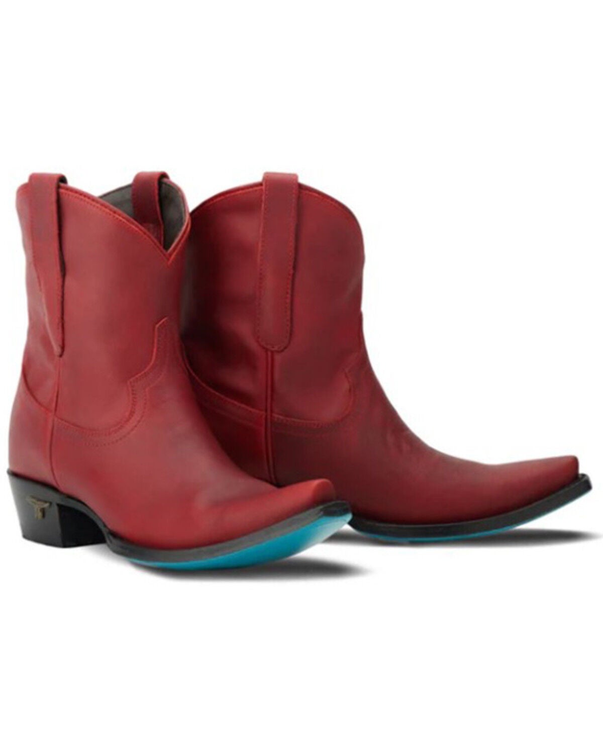 Lane Women's Emma Jane Western Booties - Snip Toe, Ruby, hi-res