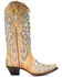 Image #2 - Corral Women's Glitter Inlay Western Boots - Snip Toe, , hi-res