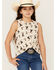 Image #1 - Wrangler Girls' Rodeo Print Sleeveless Tank, Tan, hi-res