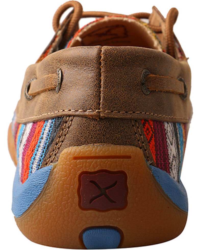 twisted x women's serape fringe driving moccasins