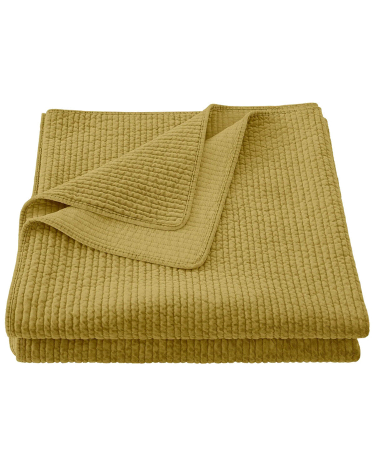 Image #3 - HiEnd Accents Tuscan Stonewashed Cotton & Velvet 3-Piece King Quilt Set, Orange, hi-res