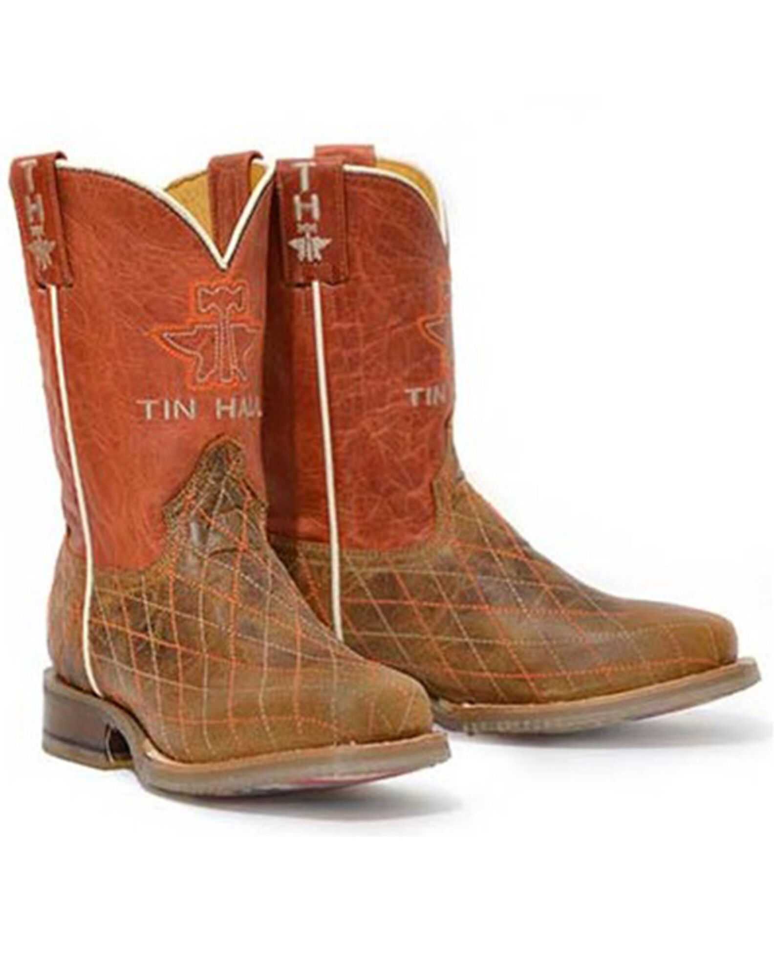 Tin Haul Boys Crossed Western Boots Square Toe Boot Barn