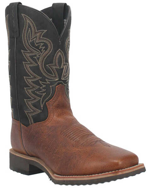 Dan Post Men's Boldon Western Performance Boots - Broad Square Toe, Brown, hi-res