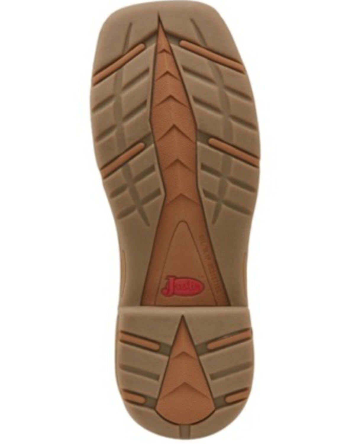Image #6 - Justin Men's Stampede Grizzly Brown Western Work Boots - Steel Toe, , hi-res