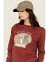 Image #2 - Wrangler Women's FR Work Hard Long Sleeve Graphic Work T-Shirt, Rust Copper, hi-res