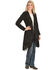 Image #2 - Scully Women's Suede Fringe Maxi Coat, Black, hi-res