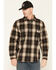 Image #1 - Carhartt Men's Hubbard Loose Fit Heavyweight Plaid Print Long Sleeve Flannel Shirt, Black, hi-res