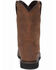Justin Men's Wyoming Waterproof Western Work Boots - Steel Toe, Brown, hi-res