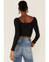 Image #3 - Moa Moa Women's Marble Cropped Croset, Charcoal, hi-res