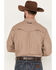 Image #4 - Wrangler Men's Performance Long Sleeve Snap Western Shirt - Big & Tall, Tan, hi-res