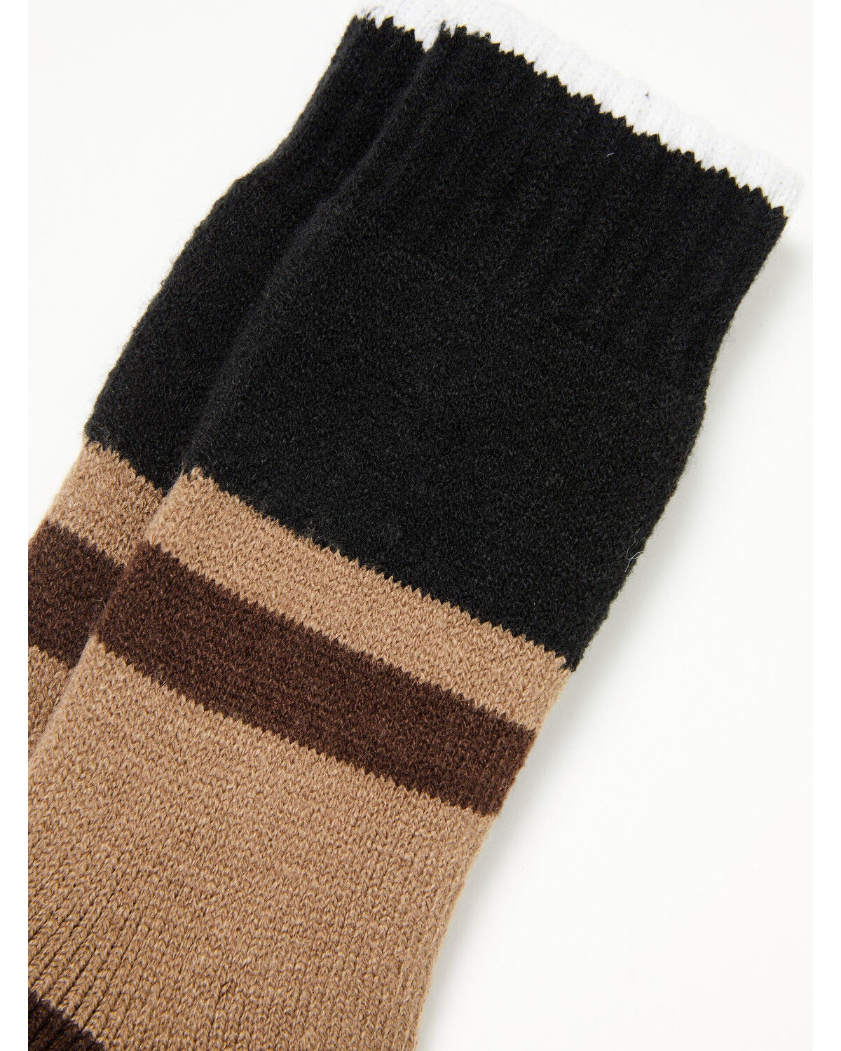 Image #2 - Cody James Men's Patton Striped Crew Socks, Brown, hi-res