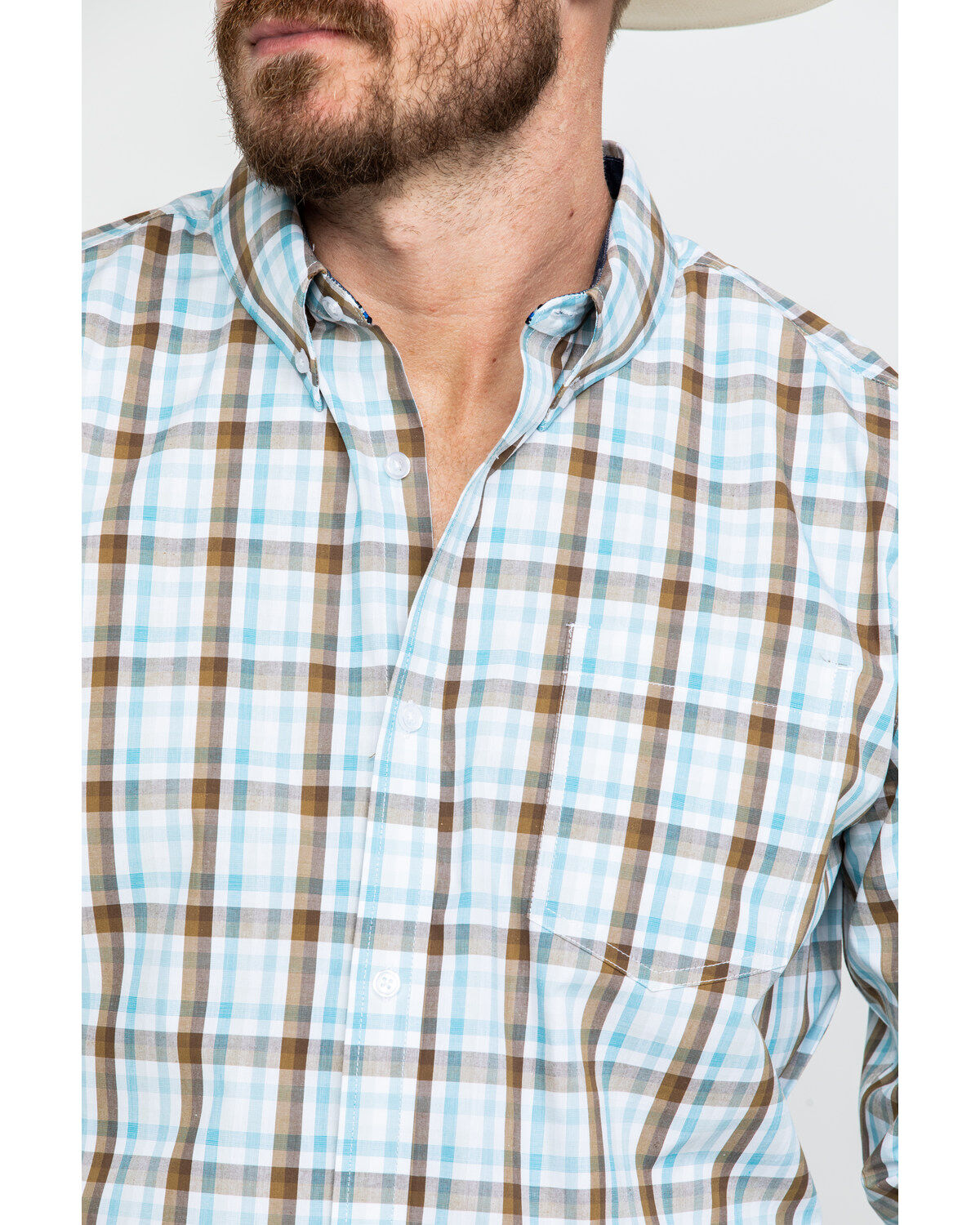 Image #4 - Cody James Core Men's Mountain Rain Med Plaid Long Sleeve Western Shirt, , hi-res