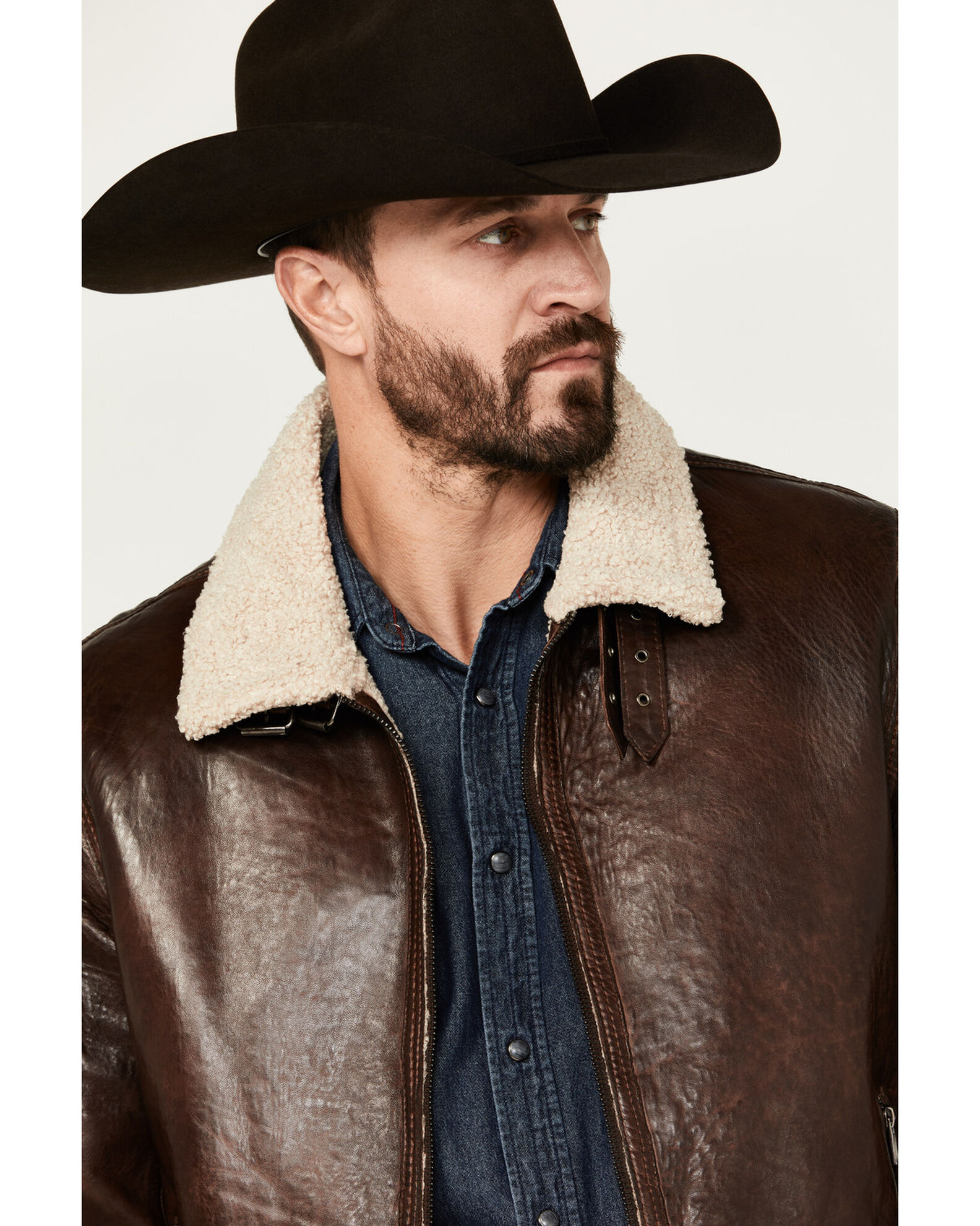 Scully sherpa lined boar suede jacket sale