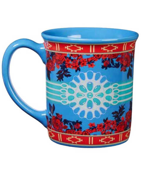 Image #1 - Pendleton Printed 18oz. Ceramic Mug, Blue, hi-res