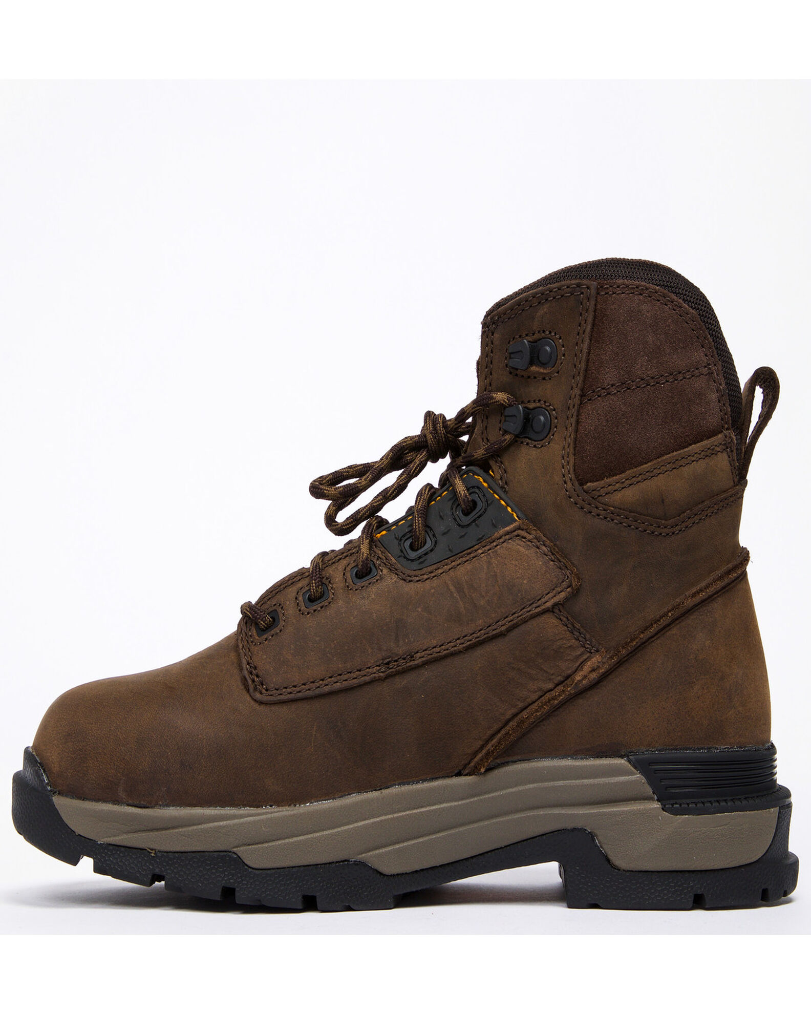 Image #3 - Ariat Men's Mastergrip 6" Waterproof Work Boots - Soft Toe, Brown, hi-res