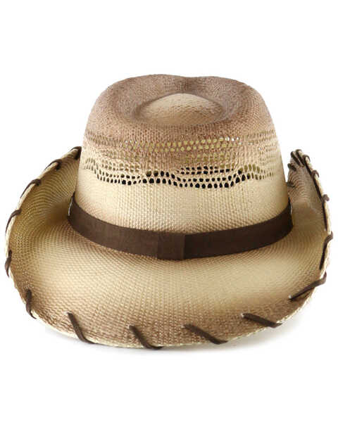 Image #3 - Cody James® Saddle Straw Cowboy Hat, Brown, hi-res