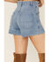 Lee Women's Vintage Daydream Modern High Rise All Purpose Side Zip Shorts, Blue, hi-res