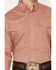 Image #3 - George Strait by Wrangler Men's Geo Print Long Sleeve Snap Stretch Western Shirt, Rust Copper, hi-res