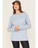 Image #2 - Ariat Women's FR Air Bolt Logo Long Sleeve Graphic T-Shirt, Blue, hi-res