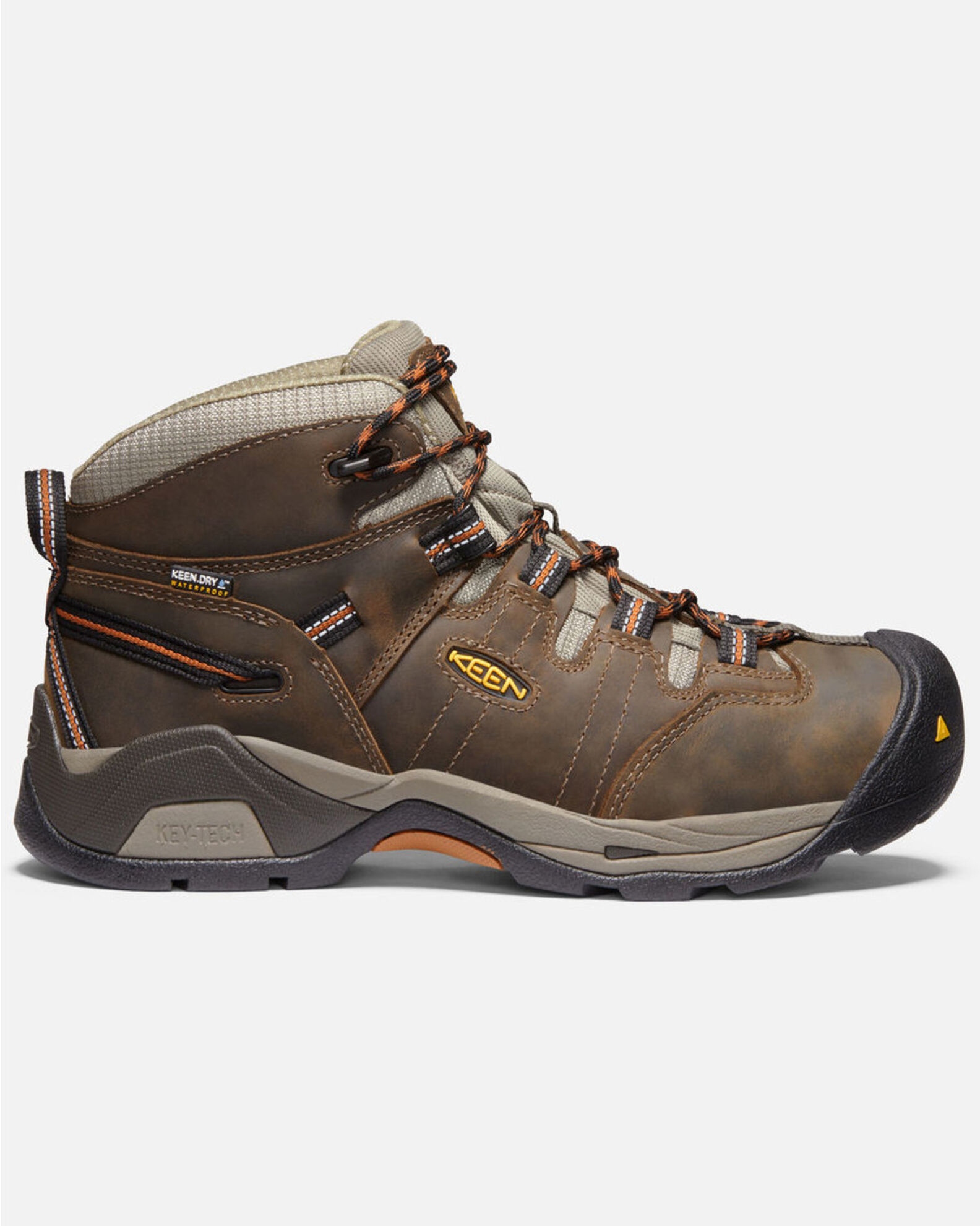 Image #2 - Keen Men's Detroit XT Waterproof Work Boots - Soft Toe, Brown, hi-res