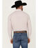 Image #4 - Wrangler Men's Striped Long Sleeve Pearl Snap Stretch Western Shirt, White, hi-res