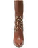 Free People Women's Dakota Heel Studded Leather Western Boots - Pointed Toe , Brown, hi-res