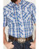 Wrangler Men's Fashion Plaid Western Snap Shirt, Blue, hi-res