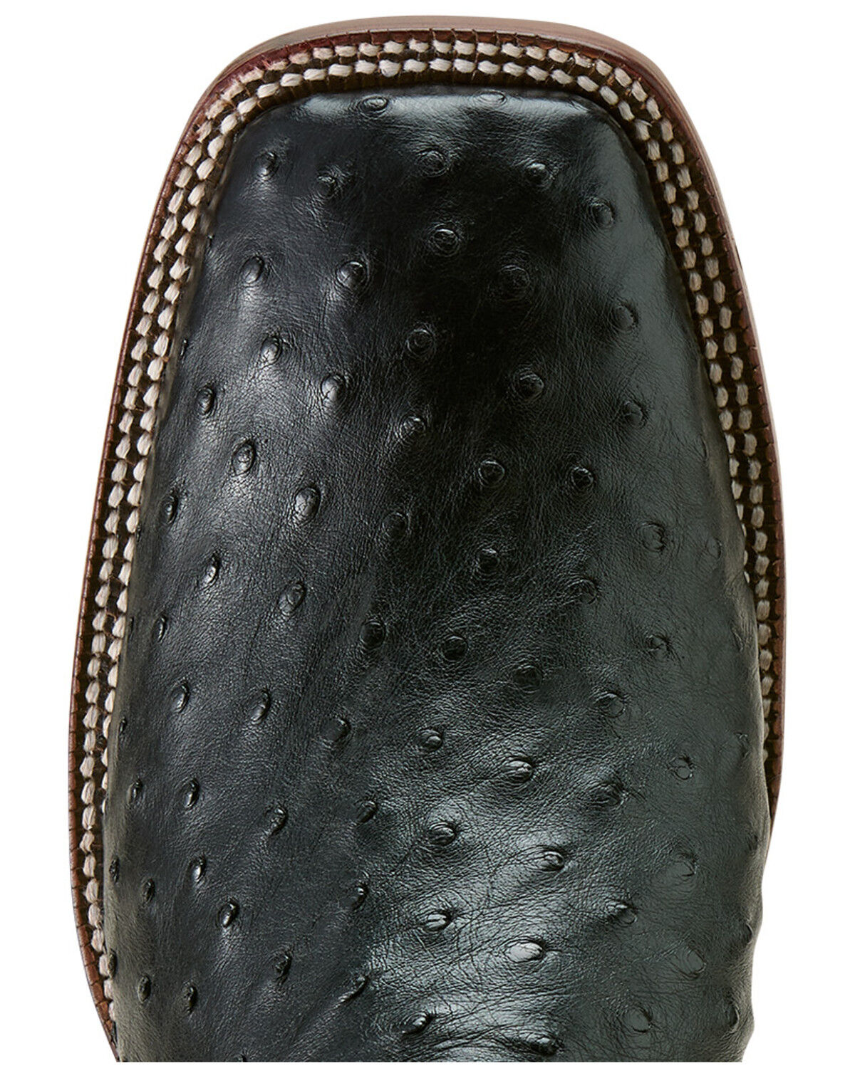 Image #6 - Ariat Men's Exotic Full Quill Ostrich Classic Cash Western Boots - Broad Square Toe, Black, hi-res
