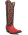 Image #1 - Dingo Women's Selene Tall Western Boots - Snip Toe, Red, hi-res