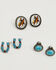 Image #2 - Shyanne Women's American Heritage Cowgirl Earring Set - 5 Piece, Silver, hi-res