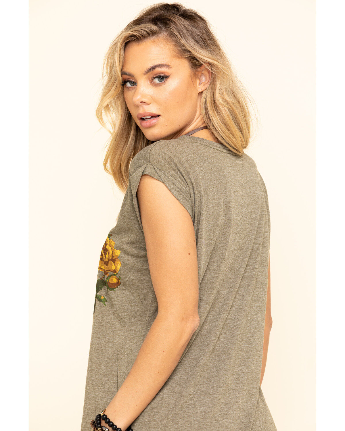 Image #5 - Rodeo Quincy Women's Libby Longhorn Rolled Cuff Tee  , , hi-res