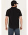 Brixton Men's Charter Geo Print Short Sleeve Button-Down Shirt, Black, hi-res