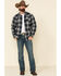 Image #2 - Cody James Men's Evergreen Large Ombre Plaid Long Sleeve Western Flannel Shirt , , hi-res