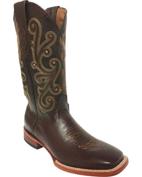 Image #1 - Ferrini Men's French Calf Western Boots - Broad Square Toe, , hi-res