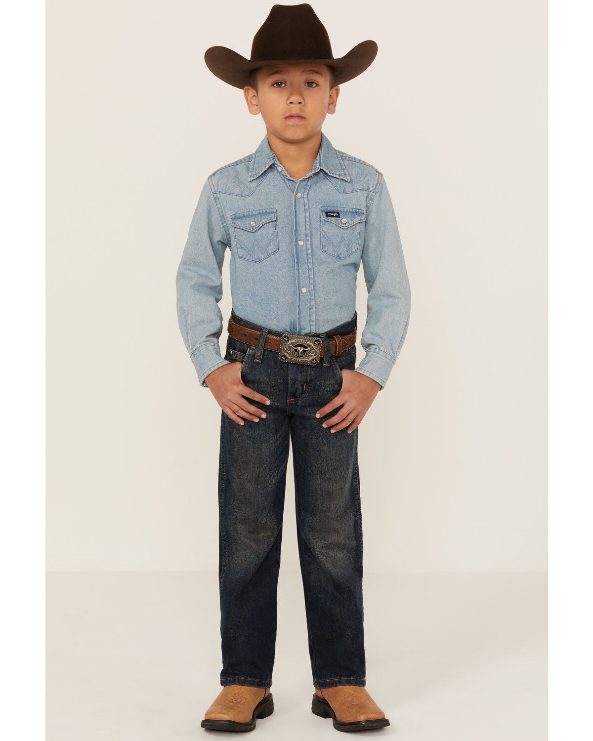 Wrangler Retro Boys' Night Sky Jeans - 4-7, Denim, hi-res