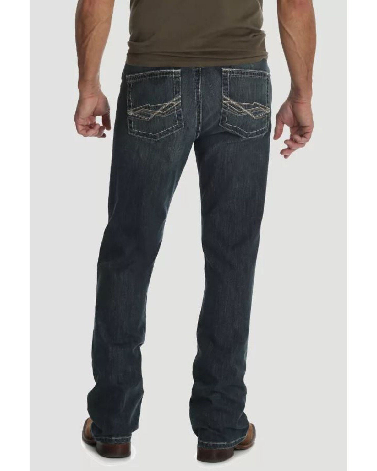 Wrangler 20X Men's No. 42 Glasgow Vintage Stretch Slim Bootcut Jeans, Blue, hi-res