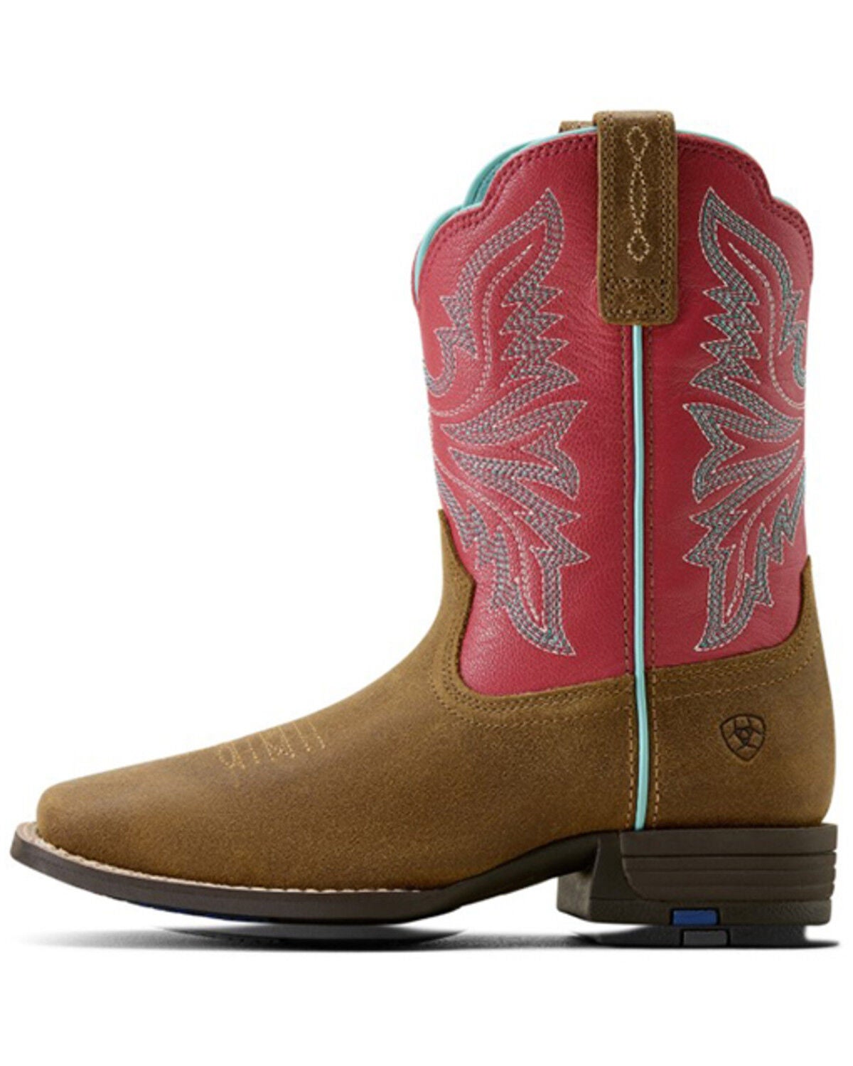 Image #2 - Ariat Girls' Westwood Western Boots - Broad Square Toe, Hot Pink, hi-res