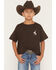 Image #1 - Riot Society Boys' Bucking Bronco Embroidered Short Sleeve T-Shirt, Brown, hi-res