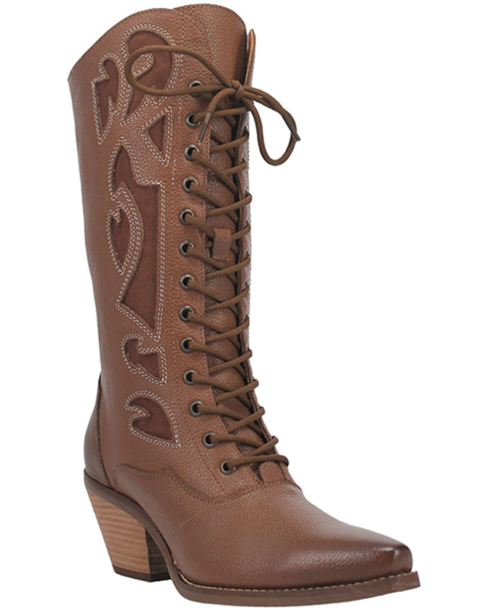 Women's lace shop up cowgirl boots