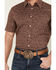 Image #3 - Cody James Men's Festive Floral Short Sleeve Button-Down Stretch Western Shirt, Brown, hi-res