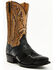 Image #1 - Dan Post Men's Ostrich Leg Exotic Western Boot - Snip Toe, Black, hi-res