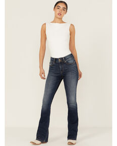 Shyanne Women's Rhine High Rise Dark Wash Bootcut Stretch Denim Jeans, Dark Wash, hi-res
