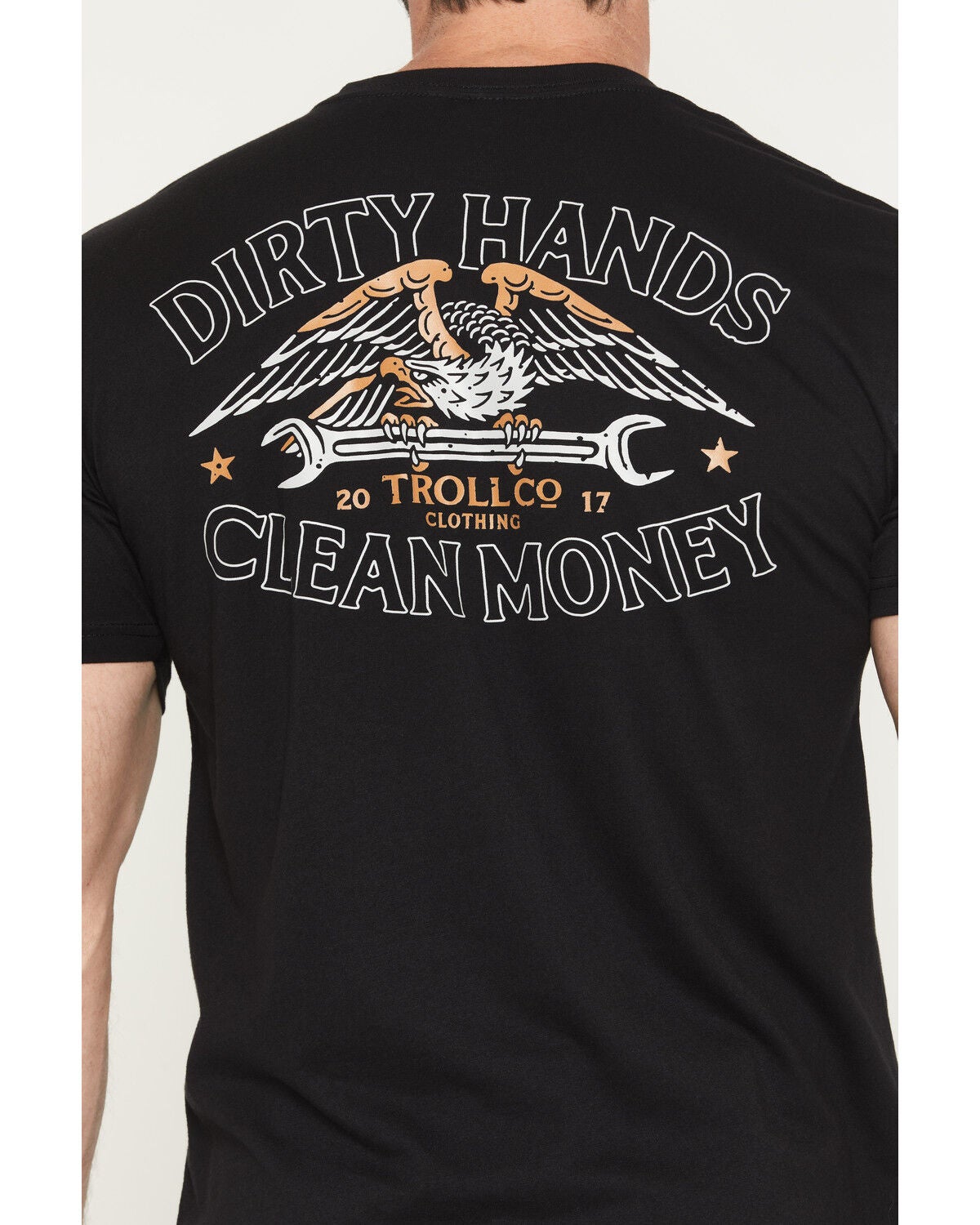 Image #4 - Troll Co Men's DHCM Wing Spanner Short Sleeve Graphic T-Shirt, Black, hi-res