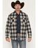 Image #1 - Pendleton Men's Umatilla Plaid Print Quilt Lined Jacket, Charcoal, hi-res