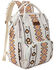 Image #1 - Wrangler Women's Southwestern Print Canvas Backpack, Tan, hi-res
